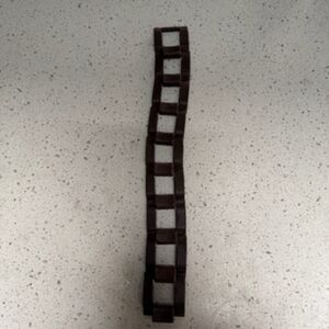 Vintage Industrial Steel Square link farm chain 15"